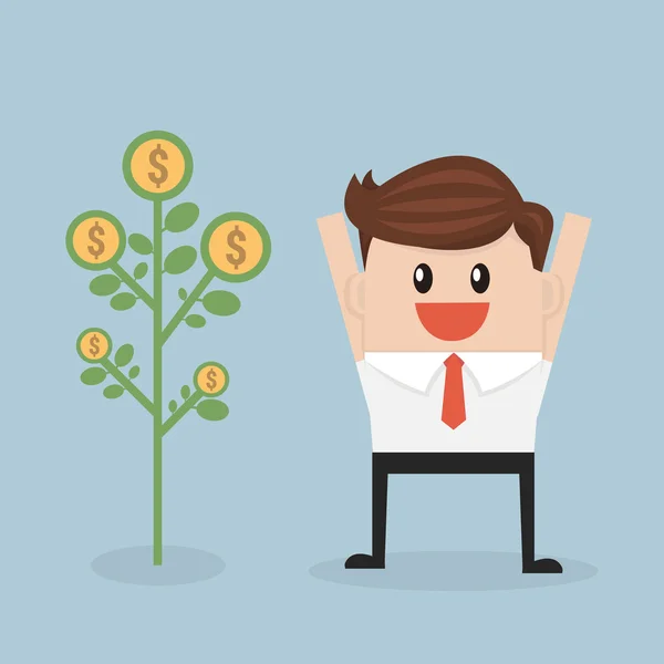 Para bitki. düz tasarım