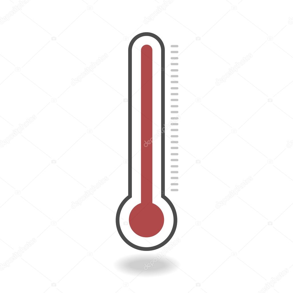 Aanpassen Wiens deeltje Thermometer icon, vector flat design Stock Vector Image by  ©misterjabmail.gmail.com #105971530
