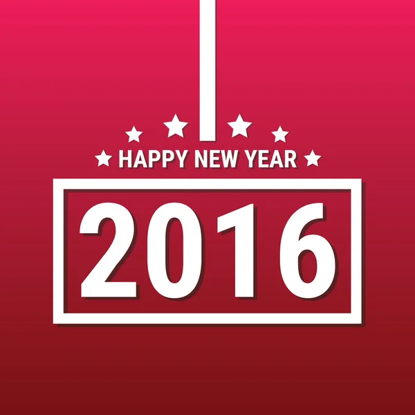 Creativo felice anno nuovo 2016 design . — Vettoriale Stock