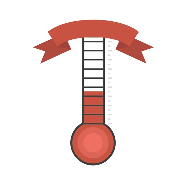 Leistungsthermometer mit leerem Banner — Stockvektor