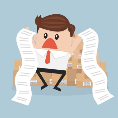 İş adamı bill vektör karışık