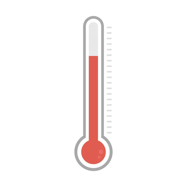 Icône du thermomètre vecteur design plat — Image vectorielle