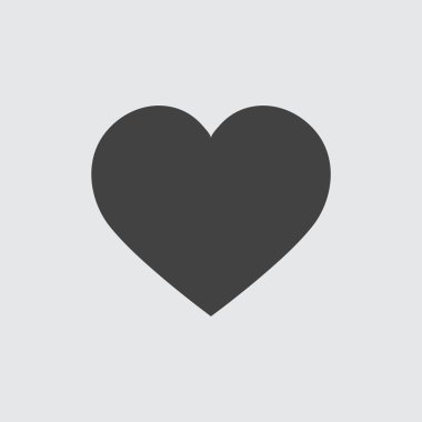 Kalp simgesi, vektör simge eps10.