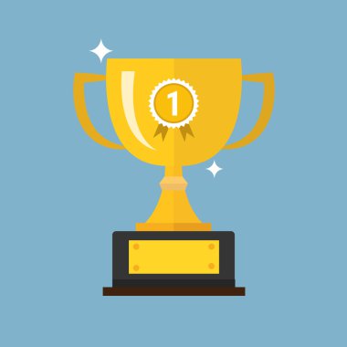 vektör şampiyonları kupa simgesi