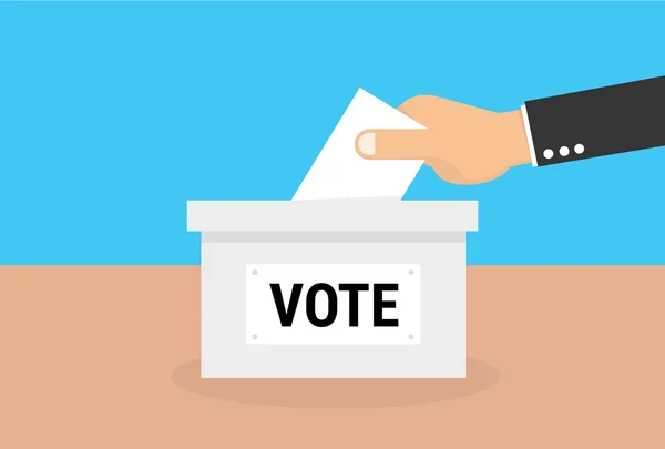 Düz stil, vektör, eps10 oy verme kavramı