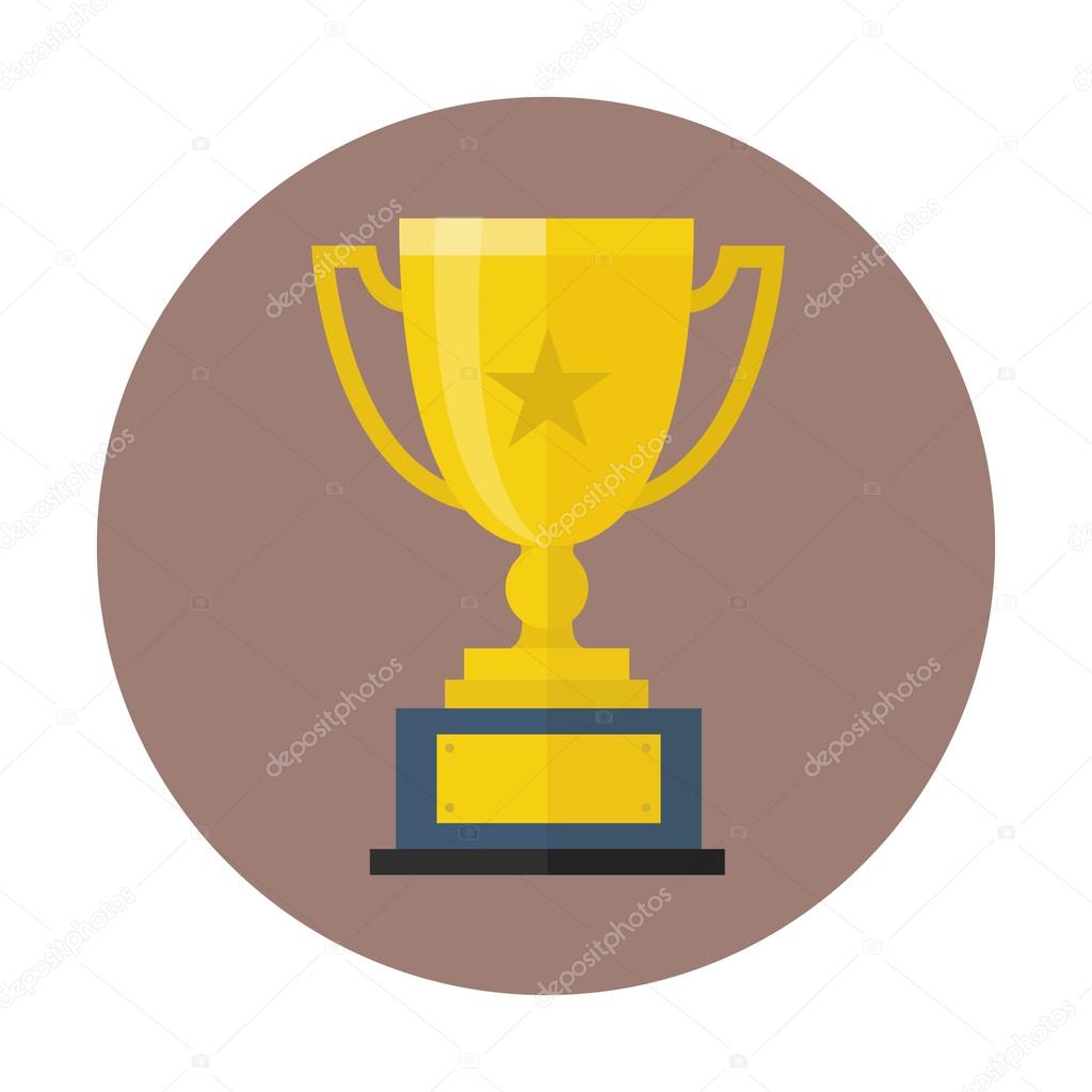 Trophy Cup Flat Icon