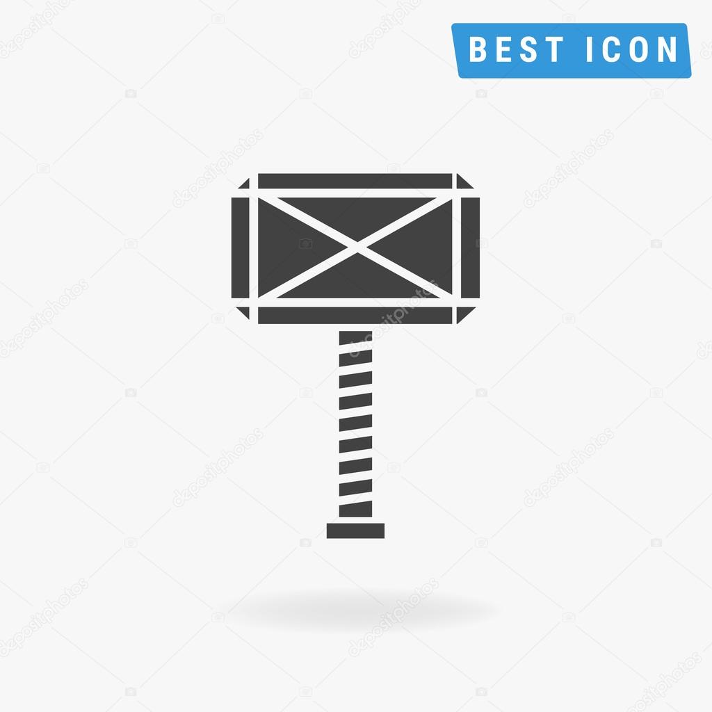 Thor Hammer Icon, vector icon eps10.