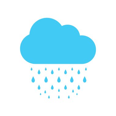 Yağmur simgesi eps10, yağmur simge vektör