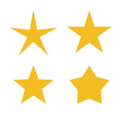 Yıldız simgesi, vektör tasarım illüstrasyon eps10.