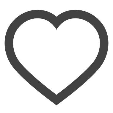 Kalp simge vektör, vektör tasarım illüstrasyon eps10.