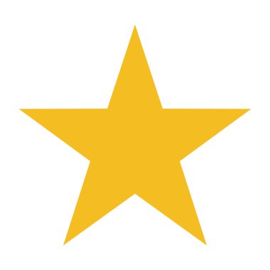 Yıldız simgesi, vektör tasarım illüstrasyon eps10.