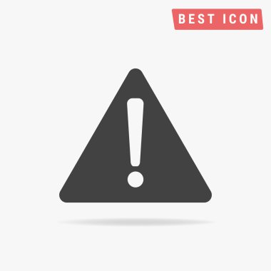 Uyarı işareti, vektör tasarım illüstrasyon eps10.