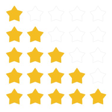 Yıldız simgesi, vektör tasarım illüstrasyon eps10.