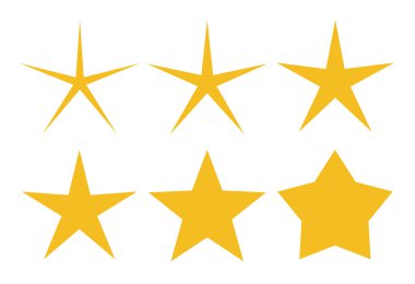 Yıldız simgesi, vektör tasarım illüstrasyon eps10.