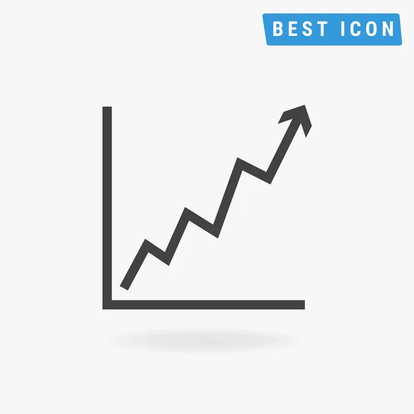 Icono de crecimiento, icono de vector eps10 . — Vector de stock