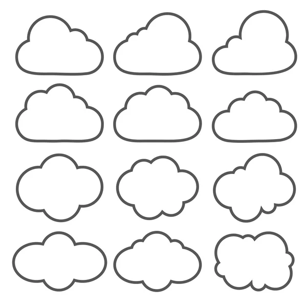 Nubes. Nube vector, diseño vectorial ilustración eps10 . — Archivo Imágenes Vectoriales