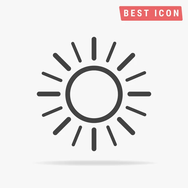 Icône soleil, illustration vectorielle eps10 . — Image vectorielle