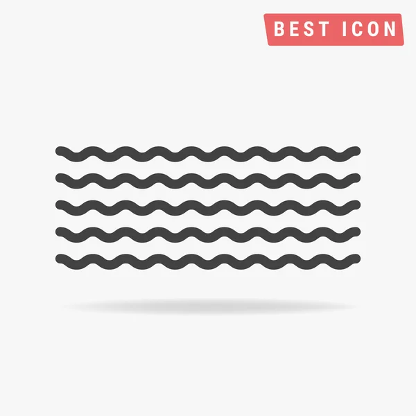 Het pictogram van de Wave, vector design afbeelding eps10. — Stockvector