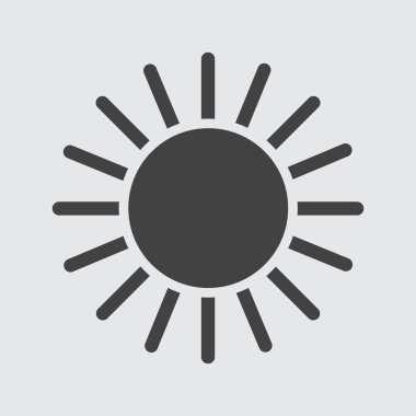 Güneş simgesi, vektör çizim tasarım eps10.