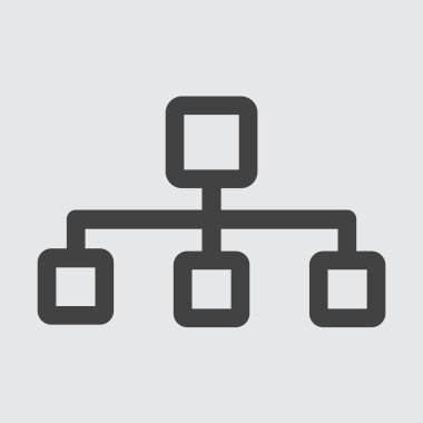 Akış şeması simge vektör, vektör çizim tasarım eps10.