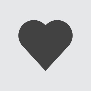 Kalp simgesi, vektör çizim tasarım eps10.