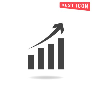 Grafik grafik simgesi, vektör çizim tasarım eps10.