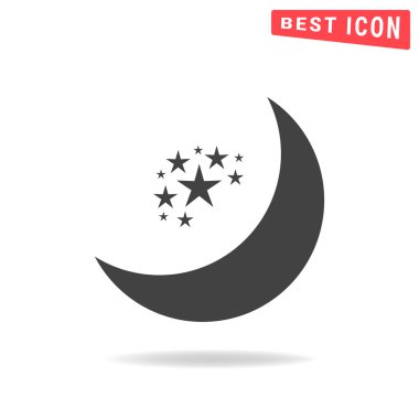 ay vektör simgesi, vektör çizim tasarım eps10.