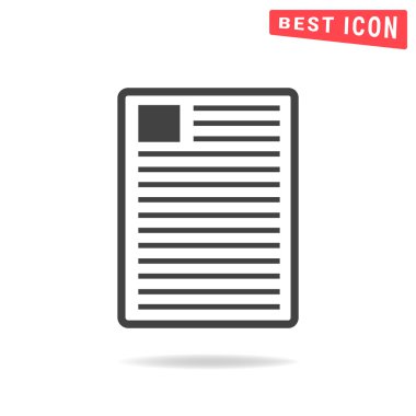 Haber simgesi, vektör çizim tasarım eps10.