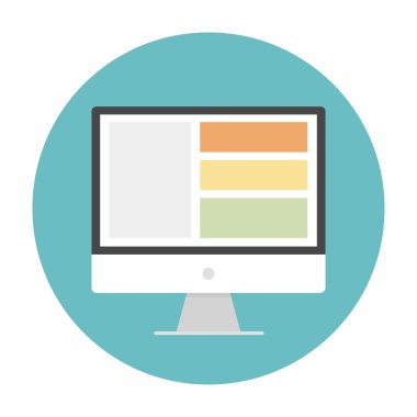 PC simge, vektör çizim tasarım eps10.