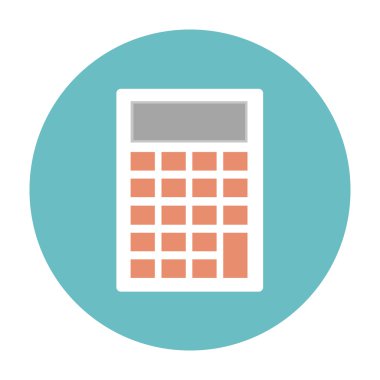 Hesap makinesi simge, vektör çizim tasarım eps10.