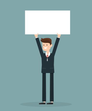 Kağıt tutan, vektör çizim tasarım eps10.