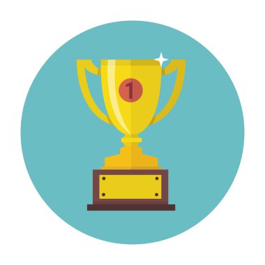 vektör şampiyonları kupa simgesi