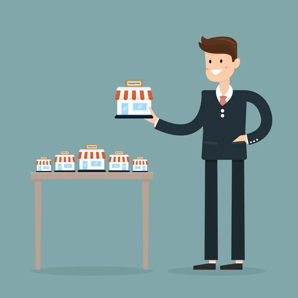 İş adamı istiyorum onun iş, franchise konsepti genişletmek. Busi