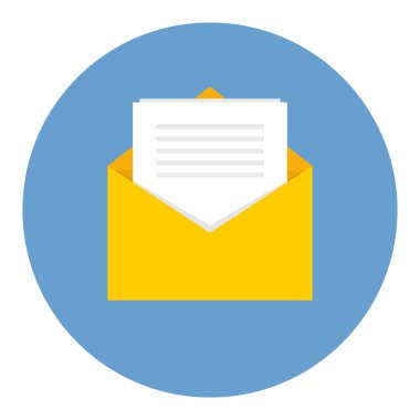 Fatura posta. Düz simge vektör, vektör çizim tasarım eps10.