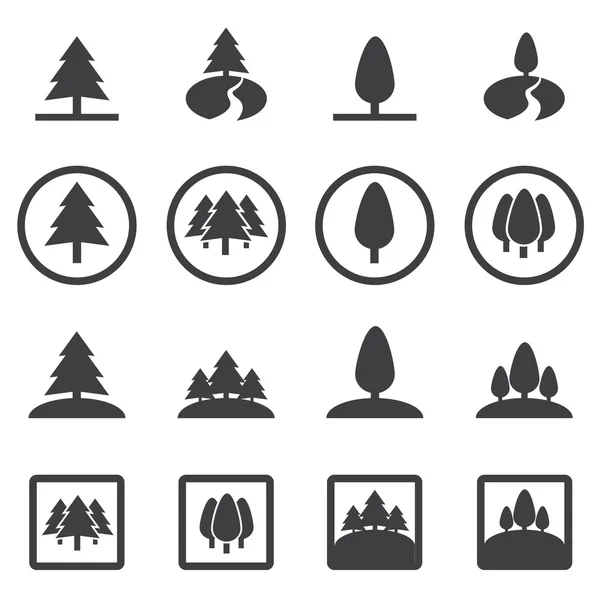 Set d'icônes de parc, illustration vectorielle eps10 . — Image vectorielle