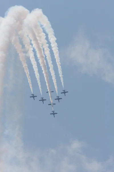 Cadiz, 13 Σεπτεμβρίου 2009: Δεύτερη airshow, που πραγματοποιήθηκε στο Κάδιξ, Ανδαλουσία, Ισπανία. — Φωτογραφία Αρχείου