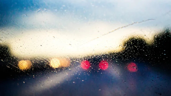 Rain on the Highway — Stock Photo, Image