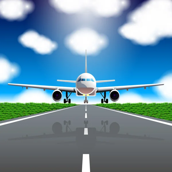 Bir uçak Illustration. Seyahatler.