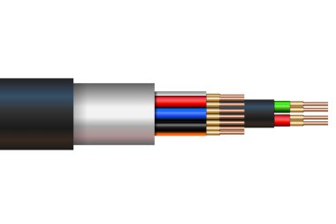 Bir kablo vektör çizim.