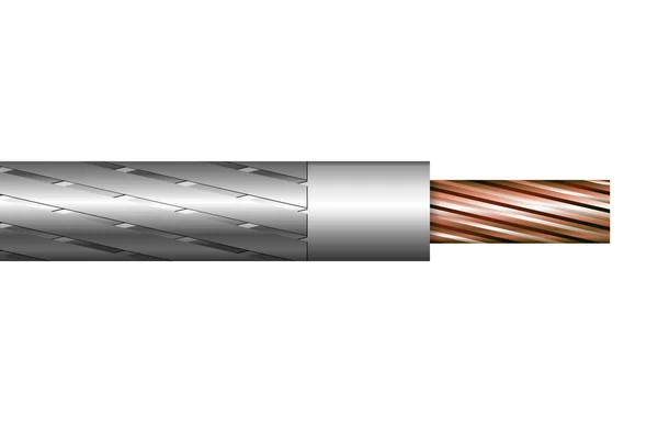 Ilustração vetorial de um cabo . —  Vetores de Stock