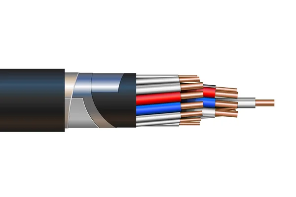 Vectorillustratie van een Pilot-kabel — Stockvector