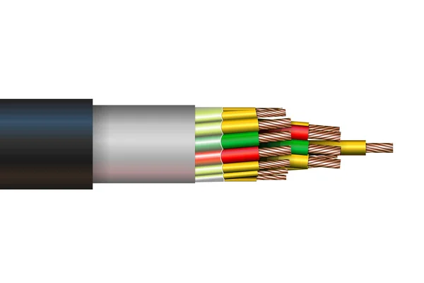 Vectorillustratie van een mariene kabel — Stockvector