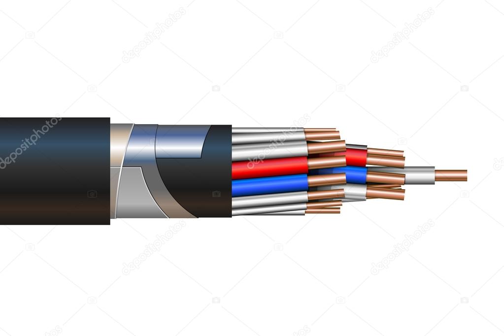 Vector illustration of a Pilot Cable