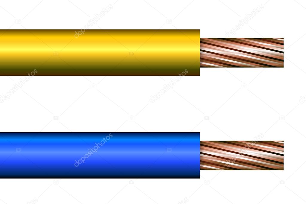 Vector illustration of a cable.
