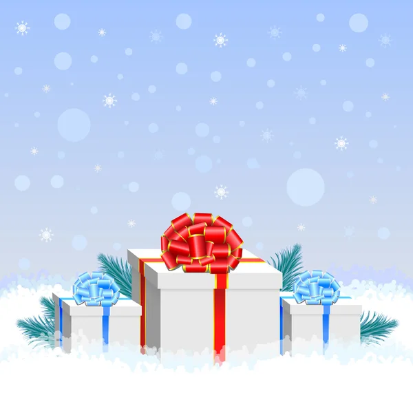 Noel hediyeleri ile illüstrasyon