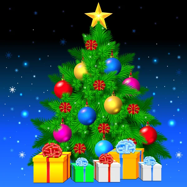 Bir evin Christmas illüstrasyon.