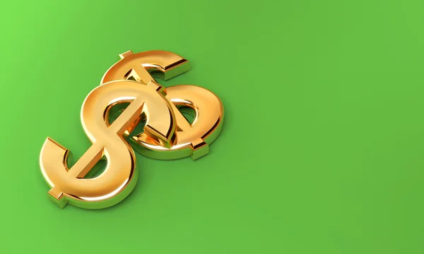 Altın dolar işaretleri.