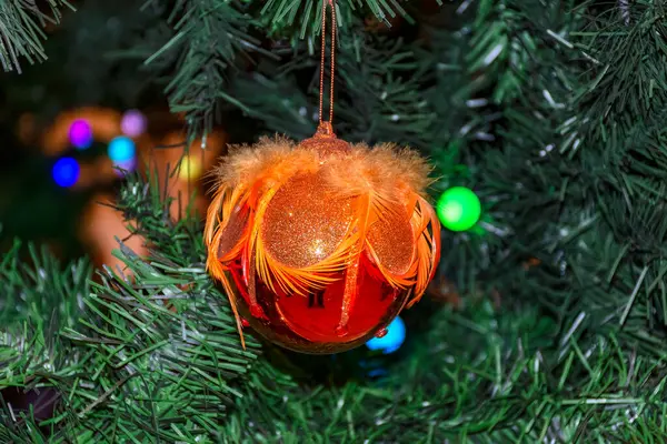 Weihnachtsspielzeug Weihnachtsbaum Festliche Stimmung — Stockfoto