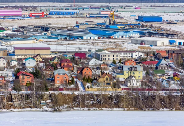 Aerial View Neva River Right Bank Petersburg Royalty Free Stock Photos