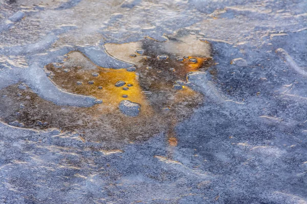 Reflejo Cúpula Del Templo Nieve Derretida Congelada —  Fotos de Stock